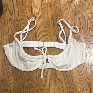 Xhilaration White Bikini Swimwear top